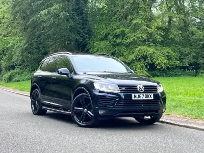Usado VW Touareg R-line Plus 262 CV (192 kW) 2017 Azul SUV