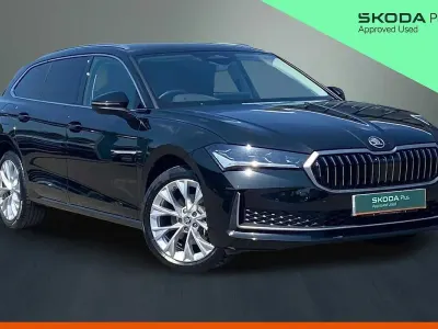 Used Skoda Superb SE L 150 HP (110 kW) 2024 Midnight black metallic Estate