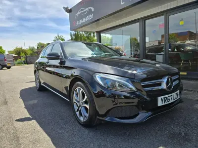 Used Mercedes C350e 2017 Black Estate