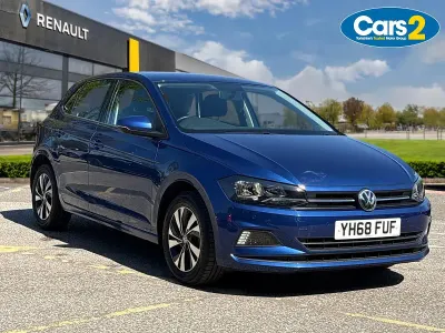 Used VW Polo SE 94 HP (69 kW) 2018 Blue Hatchback