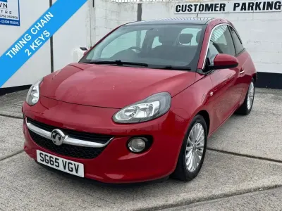Used Vauxhall Adam Glam 70 HP (51 kW) 2015 Red Hatchback