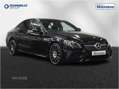 Second-hand Mercedes C220 AMG Line Premium 194 CP (142 kW) 2019 Negru Berlinǎ