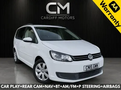 Used VW Touran SE 140 HP (102 kW) 2015 White MPV
