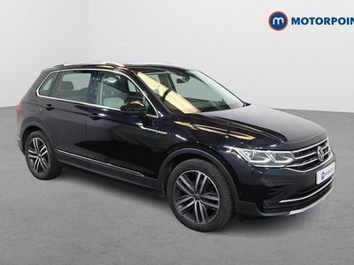 Black Used 2021 VW Tiguan Elegance SUV | £22,599 (Fair price)