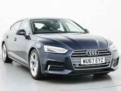 Begagnad Audi A5 Sport 2017 Blå Sportkupé