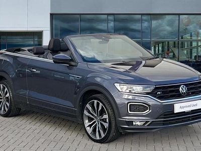 Smokey grey metallic black Used 2021 VW T-Roc R-line SUV | £20,760 (Fair price)