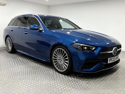 Blue Used 2023 Mercedes C300e AMG line Estate | £29,495 (Fair price)