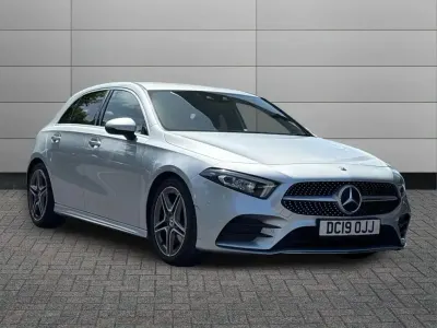 Used Mercedes A200 AMG line 161 HP (118 kW) 2019 Silver Hatchback