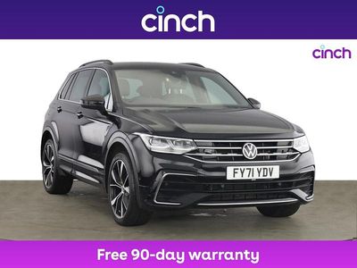 Black Used 2021 VW Tiguan R-line SUV | £19,499 (Good price)