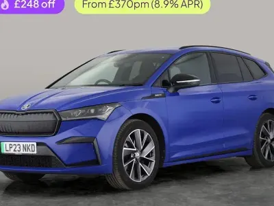 Used Skoda Enyaq iV SportLine 150 kW (204 HP) 2023 Blue SUV