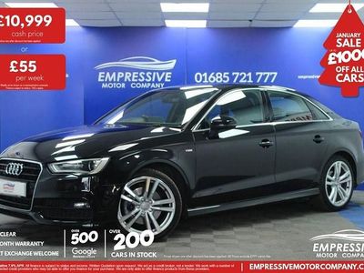 Black Used 2016 Audi A3 S-Line Sedan | £10,999 (Good price)