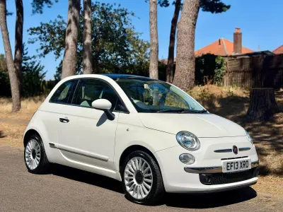 Used Fiat 500 Lounge 69 HP (50 kW) 2013 White Hatchback