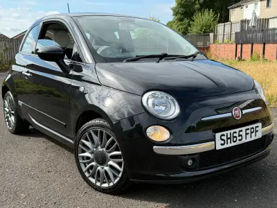 Used Fiat 500 69 HP (50 kW) 2015 Black Hatchback