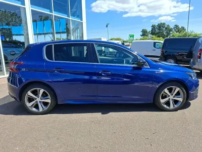 Used Peugeot 308 GT-line 130 HP (95 kW) 2020 Blue Hatchback