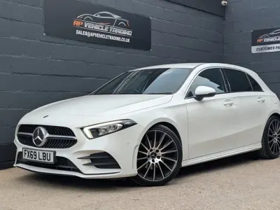 Used Mercedes A180 Executive 136 HP (100 kW) 2019 White Hatchback