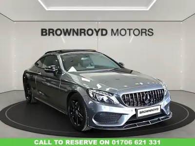 Used Mercedes C220 AMG Line Premium 170 HP (125 kW) 2017 Grey Coupe
