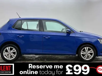 Used Skoda Fabia SE 58 HP (42 kW) 2020 Blue Hatchback