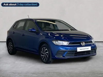 Used VW Polo Life 95 HP (69 kW) 2022 Blue Hatchback