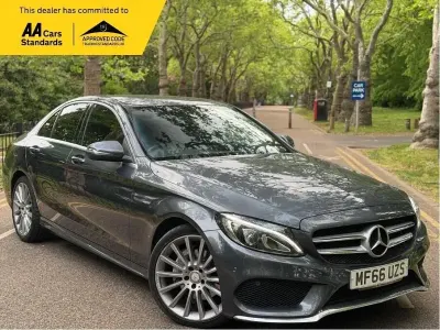 Begagnad Mercedes C220 AMG line 170 HK (125 kW) 2016 Grå Sedan