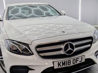 Used Mercedes E220 AMG line 194 HP (142 kW) 2018 White Estate