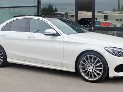 Used Mercedes C220 AMG Line Premium Plus 2016 White Sedan