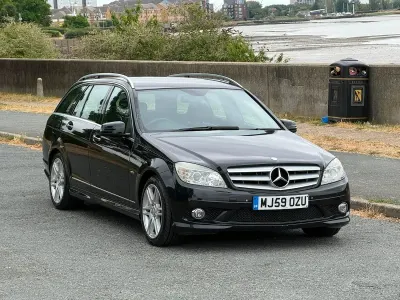 Used Mercedes C180 156 HP (114 kW) 2009 Black Estate