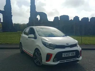 Used Kia Picanto GT-Line S 83 HP (61 kW) 2017 White Hatchback