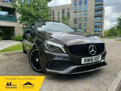 Usado Mercedes A200 AMG Line Premium Plus 2018 Castanho Citadino
