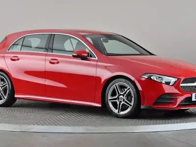 Used Mercedes A200 AMG line 150 HP (110 kW) 2019 Red Hatchback