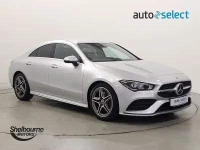 Used Mercedes CLA200 AMG line 163 HP (119 kW) 2020 Silver Coupe