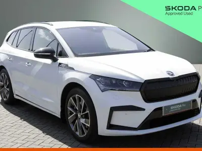 Used Skoda Enyaq iV SportLine 194 kW (265 HP) 2023 White SUV