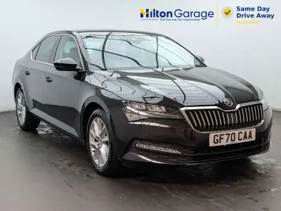 Used Skoda Superb SE Technology 150 HP (110 kW) 2020 Black Hatchback