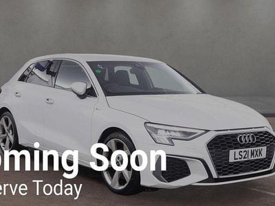 Used Audi A3 S-Line 116 HP (85 kW) 2021 White Sedan