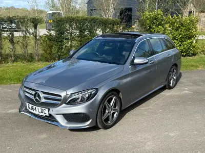 Used Mercedes C220 AMG Line Premium 2014 Silver Estate