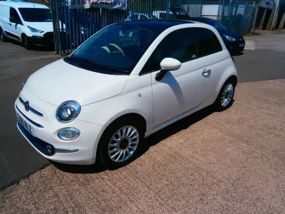 Used Fiat 500 Lounge 69 HP (50 kW) 2016 White Hatchback