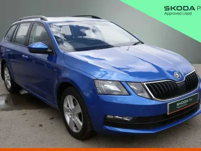 Used Skoda Octavia SE 116 HP (85 kW) 2018 Race blue metallic Estate