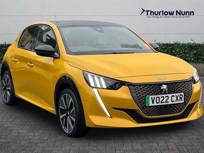 Used Peugeot e-208 Premium 100 kW (136 HP) 2022 Yellow Hatchback