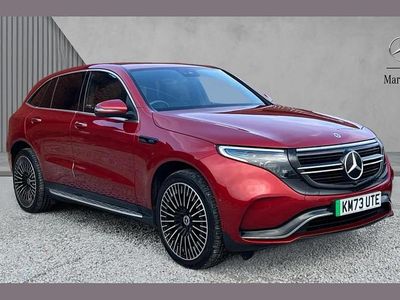 Used Mercedes EQC400 AMG Line Premium 300 kW (408 HP) 2023 Designo hyacinth red metallic SUV
