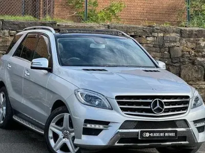 Used Mercedes ML250 AMG line 204 HP (150 kW) 2015 Silver SUV