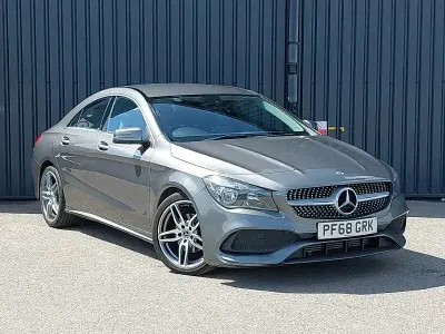 Used Mercedes CLA180 AMG line 122 HP (89 kW) 2018 Grey Coupe