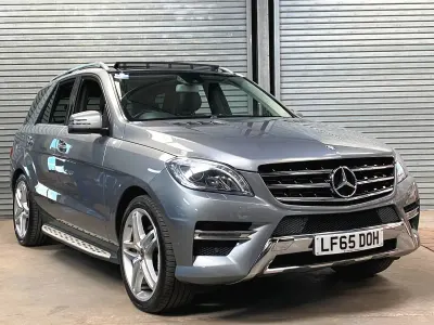 Used Mercedes ML350 AMG line 255 HP (187 kW) 2015 Silver SUV