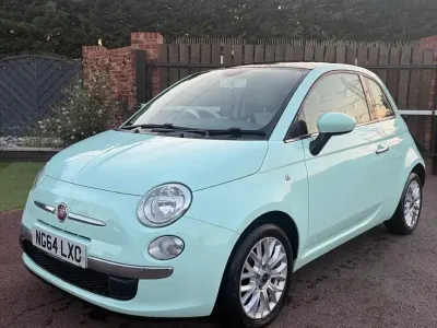 Used Fiat 500 Lounge 69 HP (50 kW) 2015 Green Hatchback