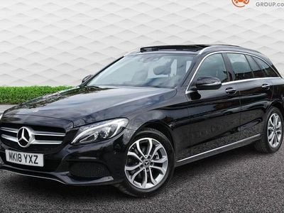 Used Mercedes C220 Premium 170 HP (125 kW) 2018 Black Estate