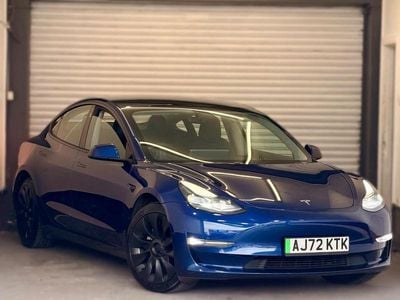 Used Tesla Model 3 Long Range AWD 366 kW (498 HP) 2022 Blue Sedan