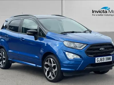Used Ford Ecosport ST-Line 125 HP (91 kW) 2019 Lightning blue SUV