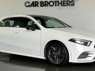 Used Mercedes A250 AMG line 2019 White Hatchback
