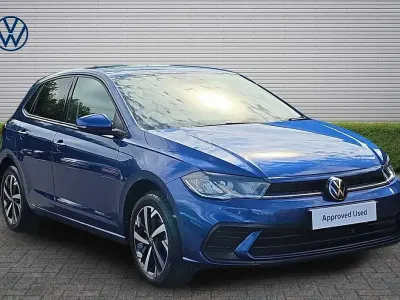 Used VW Polo Match 95 HP (69 kW) 2024 Blue Hatchback