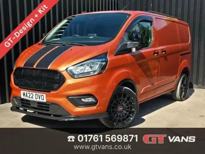 Used Ford Transit Custom Limited 130 HP (95 kW) 2022 Orange Van