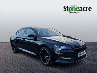 Black Used 2024 Skoda Superb SportlinePlus Hatchback | £23,790 (Fair price)