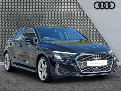 Begagnad Audi A3 S-Line 2023 Svart Sedan